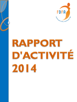 couverture du rapport d'activités 2014