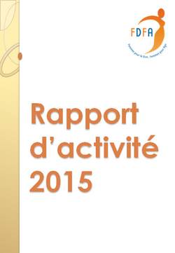 couverture rapport d'activités 2015